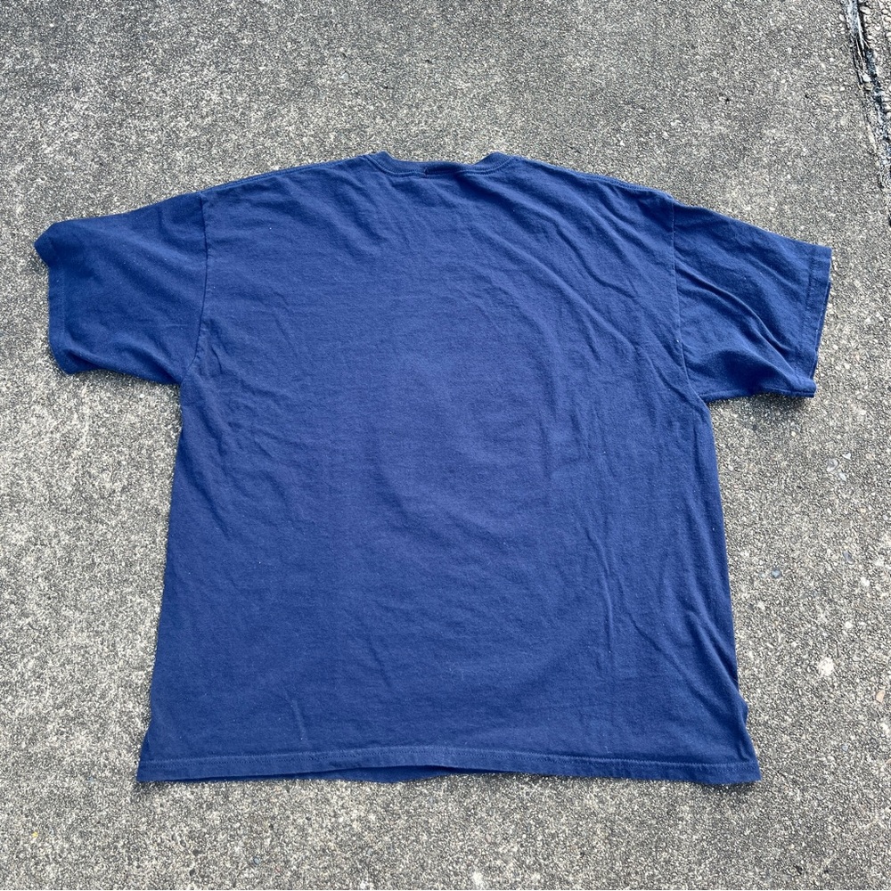 Navy Blue Dr Seuss Grinch Sly One T-shirt Size XL Used Y2K Shirt - Picture 4 of 4
